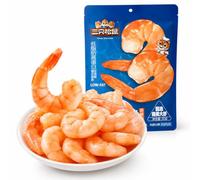 SntCrave Ready to Eat Shrimp 50g | High Protein Low Fat Snack | peeled & deveined, tender & juicy, 23.5g protein per 100g, only 2.5g fat, individually wrapped, perfect for office & travel