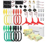 Sntieecr 3 Pack 42 PCS Electric Circuit Motor Kit with Organize Bags, Educational Montessori Learning Electric Circuit Kit Sets for Kids DIY STEM Science Project