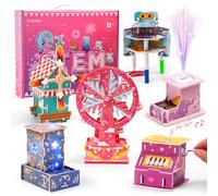 Sntieecr 6 in 1 Stem Kits for Kids Age 8-12, Girls Engineering Kit