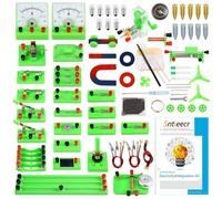 Sntieecr Stem Physics Electric Circuit Learning Starter Kit, Science Lab Basic Electricity Magnetism Experiment Education Kits