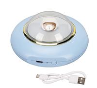 SNTSNTBOM Electric Hand USB Rechargeable Warmer 2 Levels Fast Heating 4000mAh LED Night Light Cute Space Man Hand Heater (Blue)