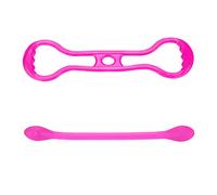 SNTSNTBOM High Elasticity Silicone Resistance Bands for Full Body Workout, Lightweight Exercise Equipment for Yoga Pilates, Portable for Arms Chest Shoulder Legs Back Muscle Traini (Pink)