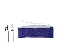 SNTSNTBOM Table Tennis Net, for Pong Table with Two Iron Frames, Blue Polyester Net, Foldable, Portable Design for Indoor Outdoor Use