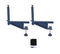 SNTSNTBOM Table Tennis Net Set for Professional Training, for Foldable Portable Design with Easy Installation, Durable Nylon Mesh, 5.5cm Clamping Range for Indoor Outdoor Use (Blue)