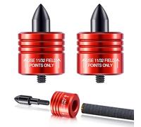 sntxmy 2 pcs Crossbow Decocking Bolt Head, Decocking Bolt for Ten Point Crossbow Arrow Release Tip for Recurve&Compound Bow Release Hunting and Competition Crossbow Arrows Bolts (Red)