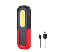 SNUFF LED Torch Rechargeable, 500LM Work Light Mechanic Torch with Magnetic Base & Hanging Hook, 2000mAh USB-C Inspection Lamp for Home Work Emergency Use (1 Pack)