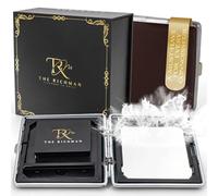 Snuff Set The Richman- Stylish, Elegant & Unique! Glass Pull Tube, Elegant Mirror with Frame, Stylish Box and Card in Richman Design, Ferromagnetic Parts, Cleans in No Time!