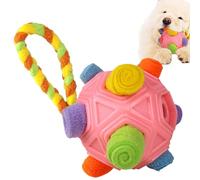 Snuffle Ball, Interactive Dog Puzzle Toys, Cloth Strip Pet Toy, Slow Food Training Ball, Colorful Adventure, Emotional Rescue Aid 15x15x15cm/5.91x5.91x5.91 Inches For Dogs