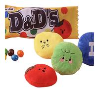 Snuffle Dog Toy Cute Candy Plush Squeak Bite-Resistant Soft Chew For Dogs Hide And Seek Encourage Foraging Skill Dog Plush Squeaker Small Teething Puppies Teeth Cleaning Teethers Interactive Hide And