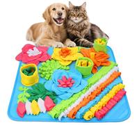 Snuffle Mat for Dogs, 20'' x 20'' Interactive Sniff Mat Smell Training & Slow Eating for Mental Stimulation & Stress Relief, Encourages Natural Foraging Skills, Dog Puzzle Toys for Indoor & Outdoor