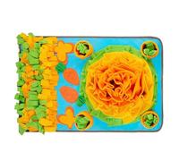 Snuffle Mat for Dogs | Dog Activity Toys Boredom,Interactive Carrot Farm Chew-Resistant Treat Dispenser, Squeaky Pet Slow Feeding Mat for Training Nose Work
