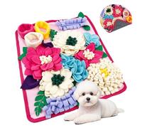 Snuffle Mat for Dogs - Folding Non-Slip Base Dispenser Foraging - Pet Snuffle Mat | for Training Feeding Licking Sniffing Digging Exercise Indoor Enrichment (Pink)