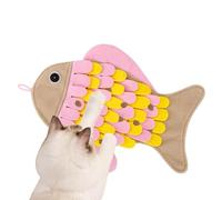 Snuffle Mat for Dogs, Foraging Mat for Dogs - Fish-Shaped Feeding Mat for Cats, Cat Feeding Mat, Sniffing Blanket, Pet Accessories for Kittens, House Cats, Small Pets for Ducking