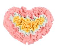 Snuffle Mat for Dogs, Interactive Enrichment Toy for Puppies & Small Dogs, Slow Feeding Mat for Mental Stimulation & Natural Foraging Skills, Dog Puzzle Feeder & Boredom Buster(Pink Heart, 30*28CM)