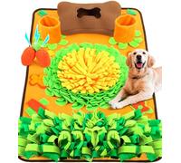 Snuffle Mat for Dogs Large and Small Breed, Non-Slip Durable Dog Feeding Mat with Squeaky Toys Interactive Treat Game Stress Relief and Mental Stimulation