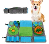 Snuffle Mat for Dogs, Pet Slow Feeding Mats, Encourages Natural Foraging Skills and Slow Eating, Smell Training, Stress Relief, Puzzle Training Toy for Large Medium Puppies(green)