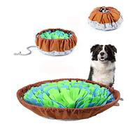 Snuffle Mat for Dogs Pet Snuffle Mat Food Sniffing Feeding Mat Natural Foraging Skills Slow Feeding Puppy Training Mat for Boredom and Stress Relief Encourages Dogs (Blue Green)