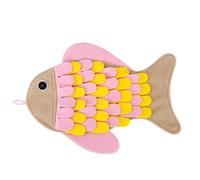 Snuffle Mat for Dogs, Snuffle Mat for Dogs, Fish Shaped Snuffle Pad, Non-Slip Pet Accessories, Interactive Snuffle Blanket, Leaking Bowl Toy for House Cats, Small Pets