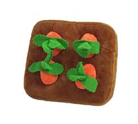 Snuffle Mat For Dogs, Soft Puppy Carrot Sniff Toy Contains 4 Carrots, Dog Sniffing Toy, Enjoy Fun And Provide Intellectual Stimulation For Your Dog For Pet Parents Animal Lovers Trainers(21x21x8cm)