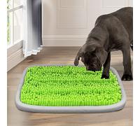 Snuffle Mat for Dogs Treat Dispenser,Dog Puzzle Toys Interactive Game,Sniff Foraging Mats for Pet Relieve Stress and Boredom,Machine Washable,Non-slip,Durable(21''x 16'') (Bright Green)