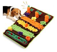 Snuffle Mat for Small and Medium Dogs 16.9x25.2 Inch Interactive Foraging Puzzle with Squeaky Toys, Slow Feeder Sniff Pad for Stress Relief Boredom Buster, Machine Washable