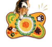 Snuffle Mat for Small and Medium Dogs 16.9x25.2 Inch Interactive Foraging Puzzle with Squeaky Toys, Slow Feeder Sniff Pad for Stress Relief Boredom Buster, Machine Washable