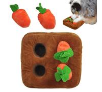 Snuffle Mat for Small Dogs,Soft Puppy Carrot Sniff Toy,Interactive Dog Puzzle Toy | for Pet Parents Busy Professionals Trainers Apartment Home Office Indoor Play Rainy Days Living Room Bedroom Study