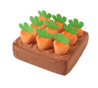 Snuffle Mat, Interactive Feeding Toy, 16x16x5cm, Dog Activity Mat, Carrot Snuffle Toy, Mental Exercise Design, For Crate Training, Alone Time Home, Indoor Bedroom