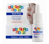 Snufflebabe Saline Nasal Drops - Suitable from Birth - Instant Relief for Blocked Nose & Sinuses (10ml)