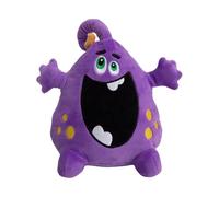 SNUG AROOZ Distracting Dave Monster with Repair Patch - 2-in-1 Plush Dog Toy with Hidden TPR Ball, Squeaker & Crinkle - Fun Chew Toy