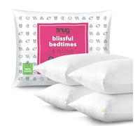 Snug Blissful Bedtime Pillows 4 Pack - Luxury Hotel Quality Pillows Medium Support for Front, Back and Side Sleepers - Eco Friendly, Hypoallergenic and Machine Washable - Pack of 4