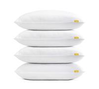 Snug Blissful Bedtime Pillows 4 Pack - Luxury Hotel Quality Pillows Medium Support for Front, Back and Side Sleepers - Eco Friendly, Hypoallergenic and Machine Washable - Pack of 4