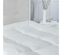 Snug City 10cm Extra Thick Microfibre Soft Touch 4 Inch Mattress Topper in White | Size: King Snug City White King