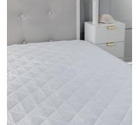 Snug City 12Inch Deep Waterproof Quilted Mattress Protector Microfibre Soft Touch Fitted Sheet in White | Size: Cot Snug City White Cot
