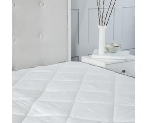 Snug City 2.5CM Microfibre Soft Touch 1 Inch Mattress Topper in White | Size: Small Double Snug City White Small Double