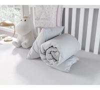 Snug City Anti Allergy 9.0 Tog Warm Soft Touch Microfibre Cot Bed Duvet + Pillow Set in White Snug City White Cot