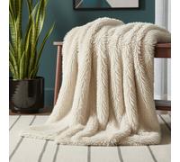 Snug City Cuddly Extra Fluffy Throw Ultra Soft Plush Blanket Sofa Bed Home Decor in Cream | Size: 150 cm × 200 cm Snug City Cream 150 cm × 200 cm