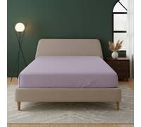 Snug City Flannelette Fitted Sheet Extra Deep 40cm Skirt Soft Brushed Cotton in Lilac | Size: Double Snug City Lilac Double