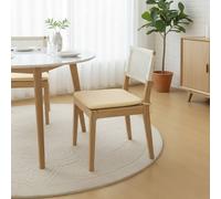 Snug City Foam Seat Pad with Ties Chair Cushion for Dining, Kitchen Pack of 2 in Beige Snug City Beige