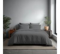 Snug City Microfibre Soft Touch Duvet Cover & Pillowcase/s Set Bed Linen in Grey | Size: King Snug City Grey King
