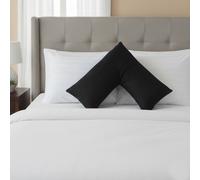 Snug City Microfibre Soft Touch V Shape Satin Stripe Pillowcase in Black Snug City Black