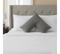 Snug City Microfibre Soft Touch V Shape Satin Stripe Pillowcase in Grey Snug City Grey