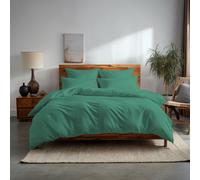 Snug City Plain Dyed Easy Care Polycotton Duvet Cover & Pillowcase/s Set Bed Linen in Mint | Size: Double Snug City Mint Double