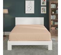 Snug City Polycotton Fitted Sheet Extra Deep 40cm Skirt Easy Care in Peach | Size: Double Snug City Peach Double