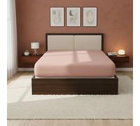 Snug City Satin Stripe Soft Touch Fitted Sheet 40cm Extra Deep Skirt Bed Linen in Pink | Size: Double Snug City Pink Double