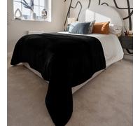 Snug City Soft & Warm Mink Throw Blanket - 127 x 152cm - Black