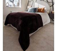 Snug City Soft & Warm Mink Throw Blanket - 127 x 152cm - Chocolate