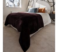 Snug City Soft & Warm Mink Throw Blanket - 150 x 200cm - Chocolate