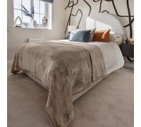 Snug City Soft & Warm Mink Throw Blanket - 150 x 200cm - Mink