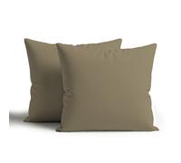 Snug City Waterproof Outdoor Garden Patio Cushion Cover & Inner Square Pack Of 2 in Beige | Size: 60 cm x 60 cm Snug City Beige 60 cm x 60 cm